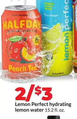 Hy-Vee Lemon Perfect hydrating lemon water offer