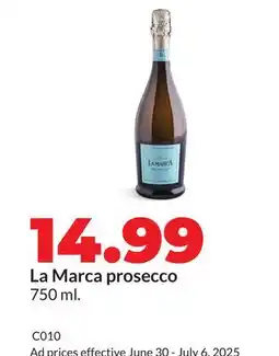 Hy-Vee La Marca prosecco offer