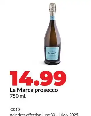 Hy-Vee La Marca prosecco offer