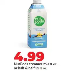 Hy-Vee NutPods creamer 25.4 fl. oz. or half & half 32 fl. oz offer
