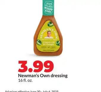 Hy-Vee Newman's Own dressing offer