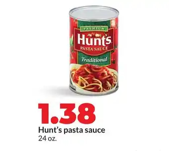 Hy-Vee Hunt's pasta sauce offer