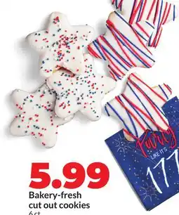 Hy-Vee Bakery fresh cut out cookies offer