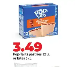 Hy-Vee Pop-Tarts pastries 12 ct. or bites 5 ct offer