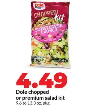 Hy-Vee Dole chopped or premium salad kit offer