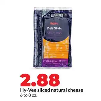 Hy-Vee Hy-Vee sliced natural cheese offer