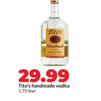 Hy-Vee Tito's handmade vodka offer
