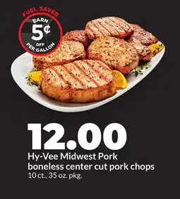 Hy-Vee Hy-Vee Midwest Pork boneless center cut pork chops offer
