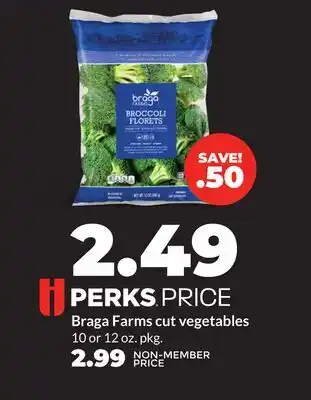 Hy-Vee Braga Farms cut vegetables offer