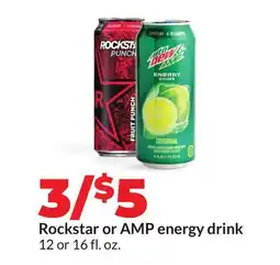 Hy-Vee Rockstar or AMP energy drink offer