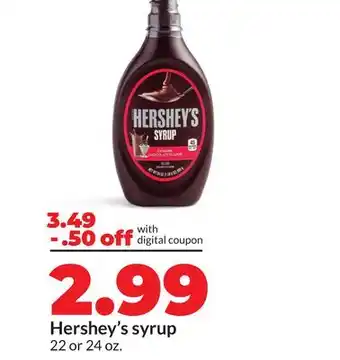Hy-Vee Hershey's syrup offer