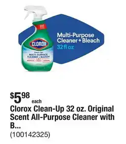 The Home Depot Clorox Clean-Up 32 oz. Original Scent All-Purpose Cleaner with Bleach Spray offer