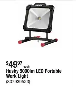 The Home Depot Husky 5000lm LED Portable Work Light offer