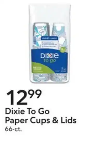 Publix Dixie to go paper cups & lids offer