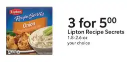 Publix Lipton recipe secrets offer