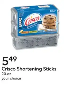 Publix Crisco shortening sticks offer