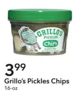 Publix Grillo's pickles chips offer