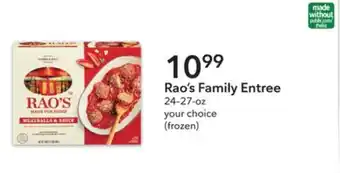 Publix Rao's family entree offer