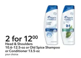 Publix Head & Shoulders or old spice shampoo or conditioner offer