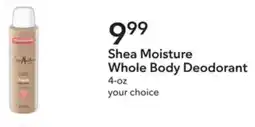 Publix Shea moisture whole body deodorant offer