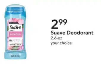 Publix Suave Deodorant offer