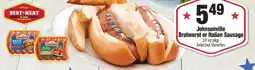 Sentry Johnsonville bratwurst or italian sausage offer