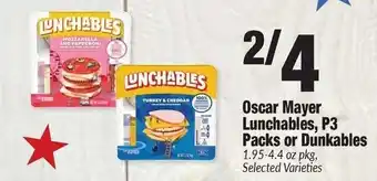 Sentry Oscar Mayer Lunchables, P3 Packs or Dunkables offer