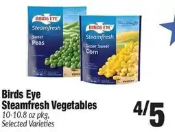 Sentry Birds eye steamfresh vegetables offer