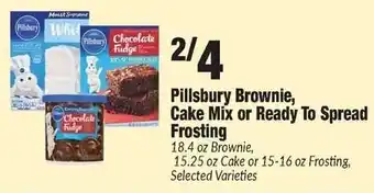 Sentry Pillsbury chocolate fudge cake mix or ready to spread frosting offer