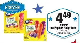 Sentry Popsicle ice pops or fudge pops offer