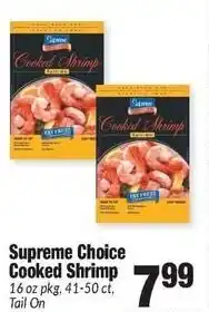 Sentry Supreme choice cooked shrimp offer