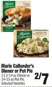 Sentry Marie callender's dinner or pot pie offer