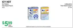 Health Mart ICY HOT XL Patch Pain Relief Patch 3 ct, Lidocaine Pain Relief Cream, 2.7 oz offer
