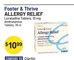 Health Mart Foster & Thrive ALLERGY RELIEF Loratadine Tablets, 10 mg offer