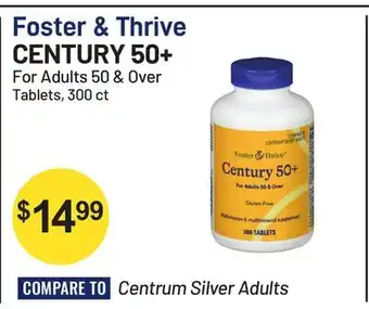 Health Mart Foster & Thrive CENTURY 50+ For Adults 50 & Over Tablets offer