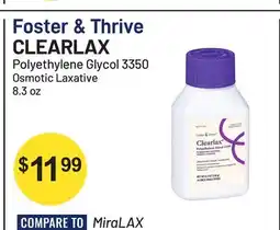 Health Mart Foster & Thrive CLEARLAX Polyethylene Glycol 3350 offer
