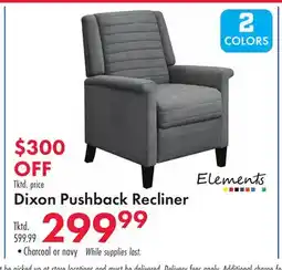 Boscov's Dixon Pushback Recliner offer