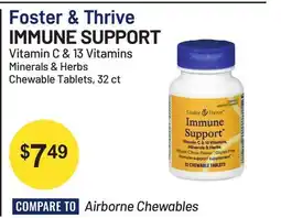 Health Mart Foster & Thrive IMMUNE SUPPORT Vitamin C & 13 Vitamins offer