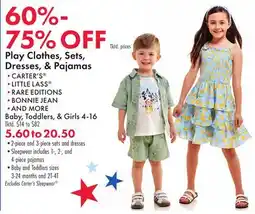 Boscov's Play Clothes, Sets, Dresses, & Pajamas offer