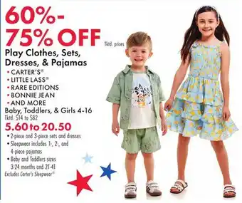 Boscov's Play Clothes, Sets, Dresses, & Pajamas offer