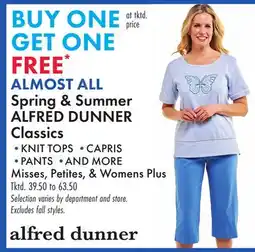 Boscov's ALFRED DUNNER Classics offer