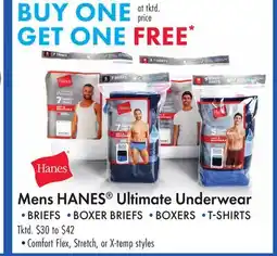 Boscov's Mens HANES Ultimate Underwear offer
