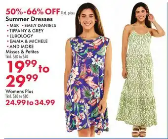 Boscov's Summer Dresses offer