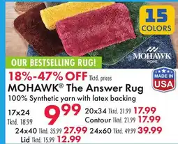Boscov's MOHAWK The Answer Rug offer