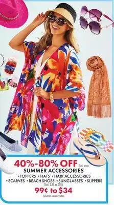 Boscov's SUMMER ACCESSORIES offer