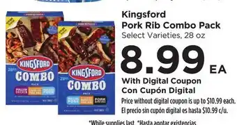 Food 4 Less Kingsford Pork Rib Combo Pack offer