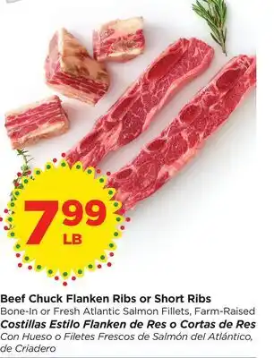 Food 4 Less Beef Chuck Flanken Ribs or Short Ribs offer
