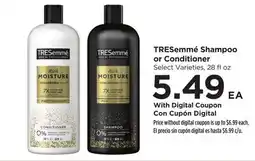 Food 4 Less TRESemmé Shampoo or Conditioner offer