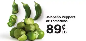 Food 4 Less Jalapeño Peppers or Tomatillos offer
