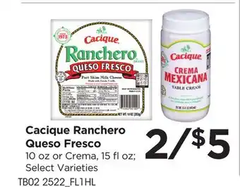 Food 4 Less Cacique Ranchero Queso Fresco offer